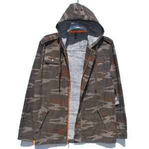 Ocean Current Men's Camo Hooded Jacket Size Large